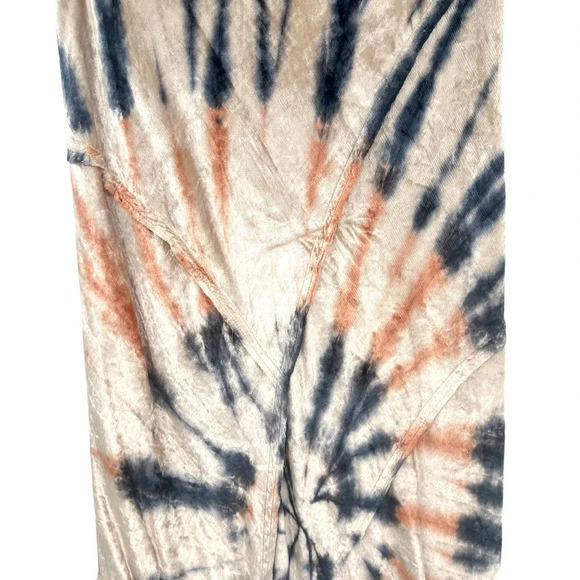 Free People Serious Swagger Tie Dye Skirt Crushed Velvet Size Small - Picture 4 of 12
